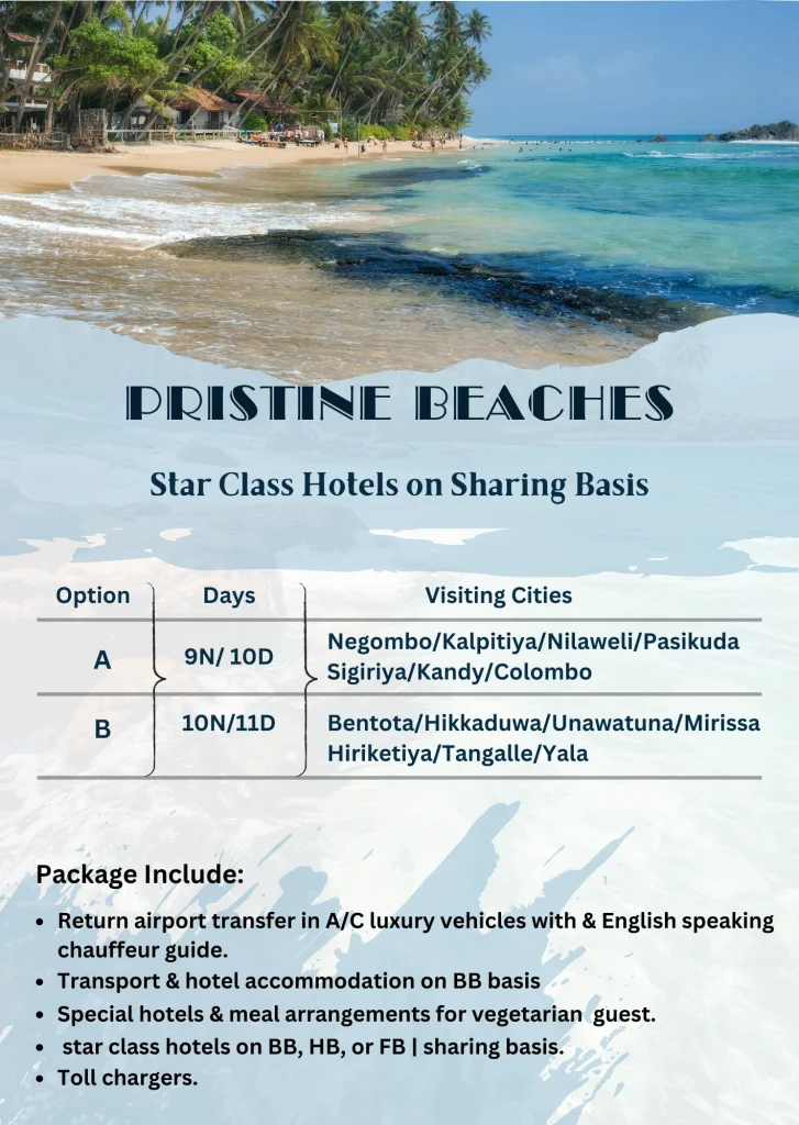 Pristine beaches